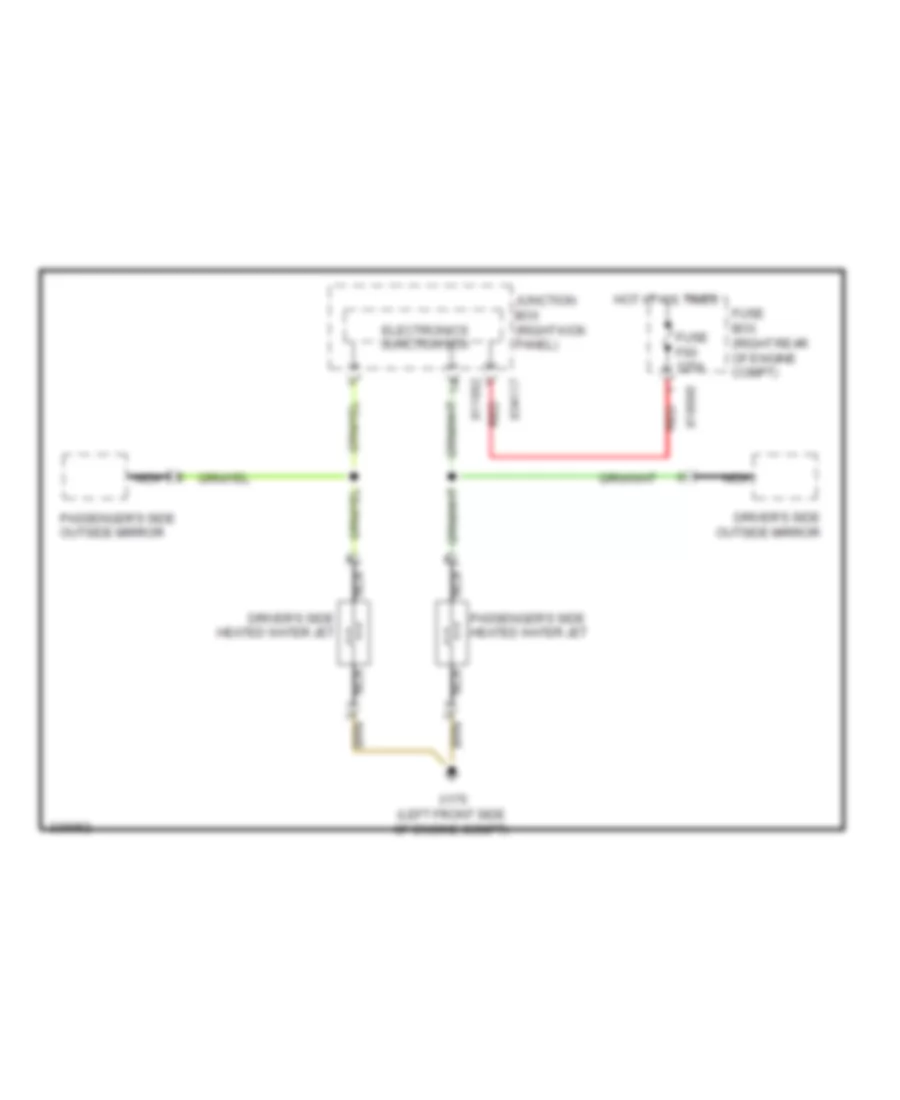 Электросхема быстрого подогрева шайбы для MINI Cooper Clubman 2010