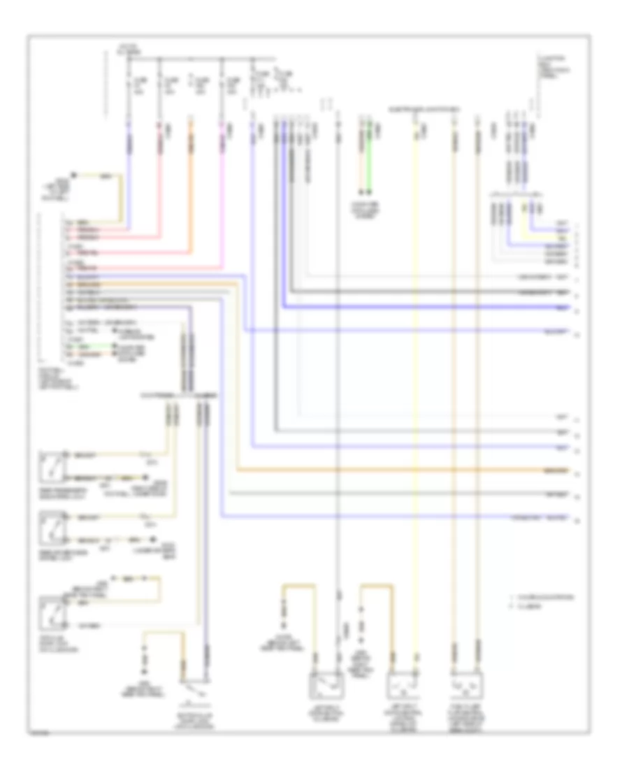 Anti-theft  Central Locking Wiring Diagram, Except Convertible (1 of 2) for MINI Cooper 2011