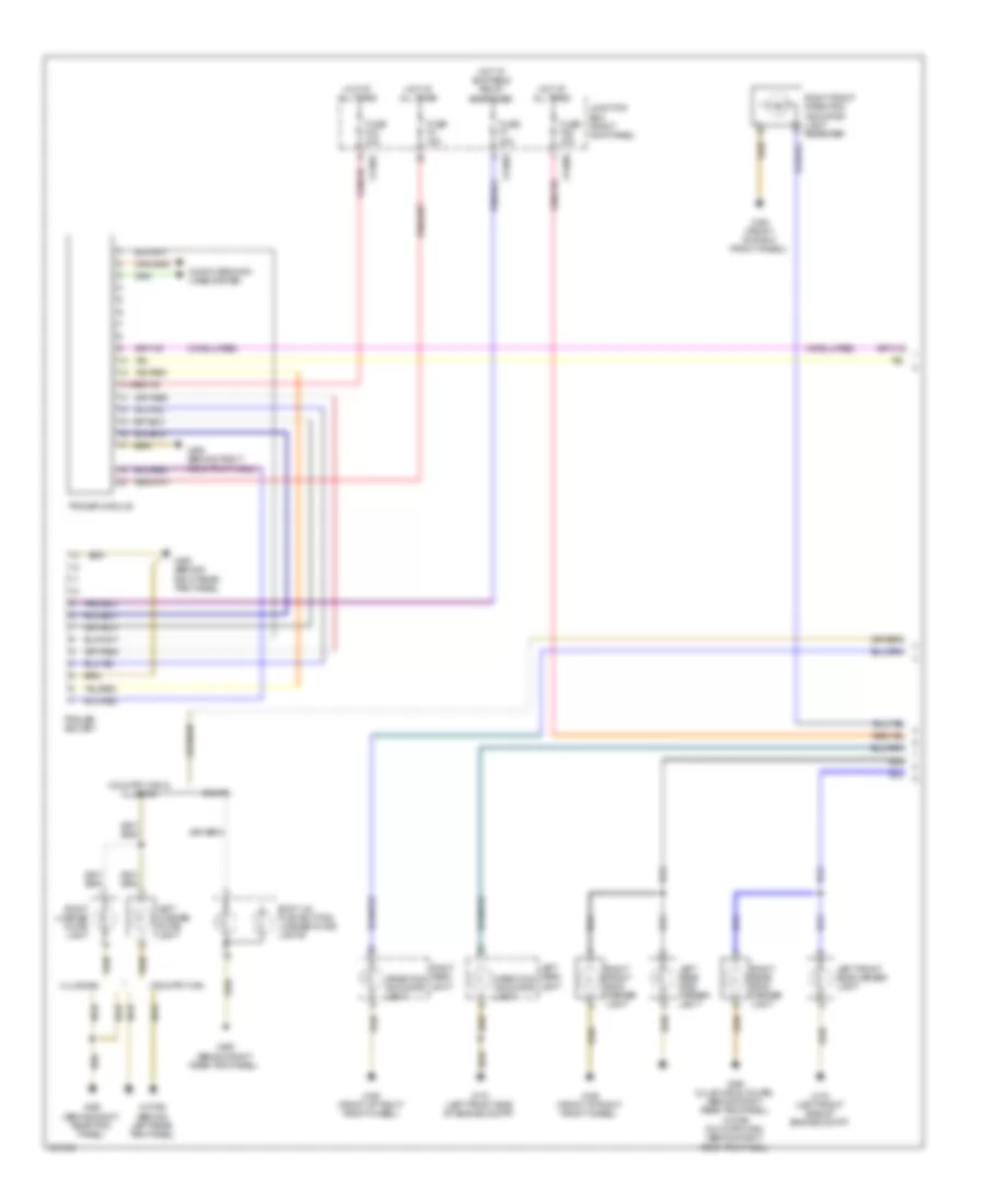 Exterior Lamps Wiring Diagram, Except Convertible (1 of 2) for MINI Cooper 2011