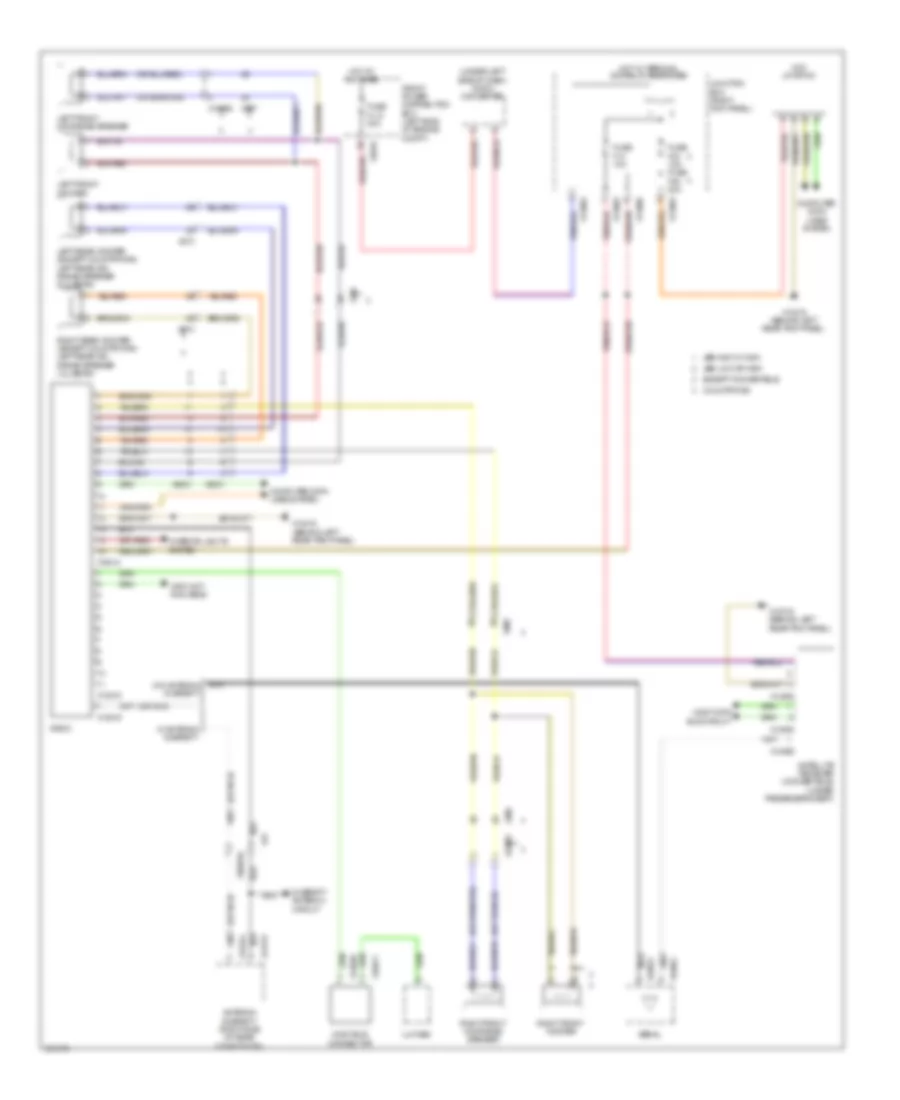 Radio Wiring Diagram, without CCC  M-ASK without Amplifier for MINI Cooper 2011