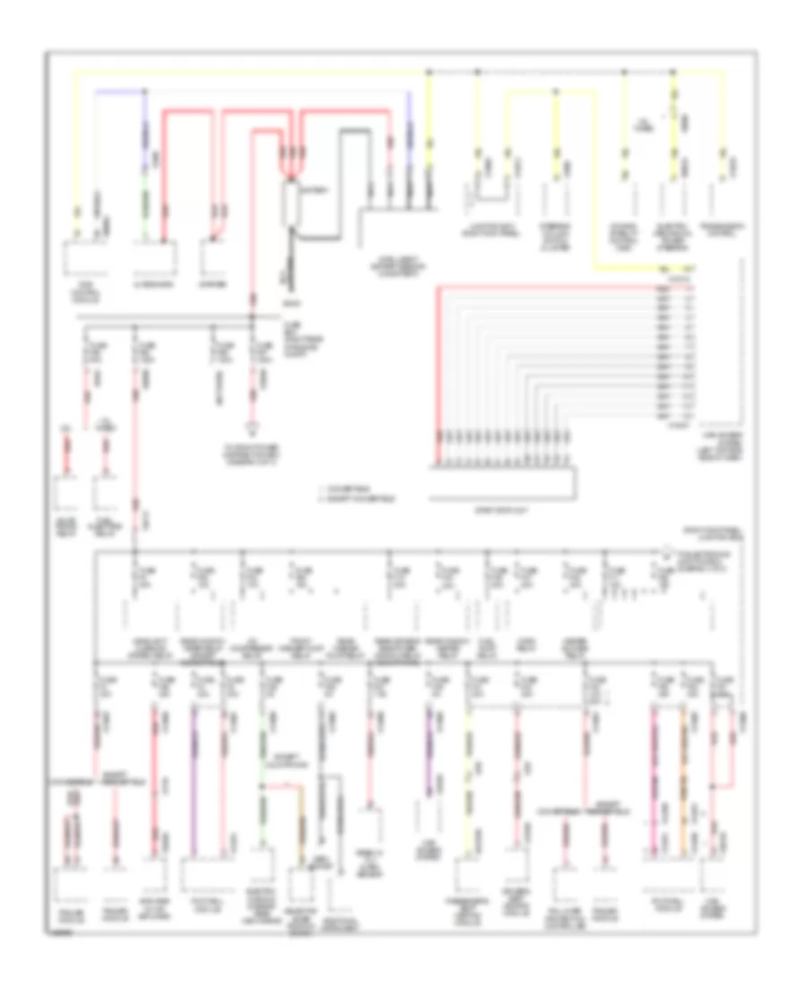 Power Distribution Wiring Diagram 1 of 3 for MINI Cooper Clubman 2011