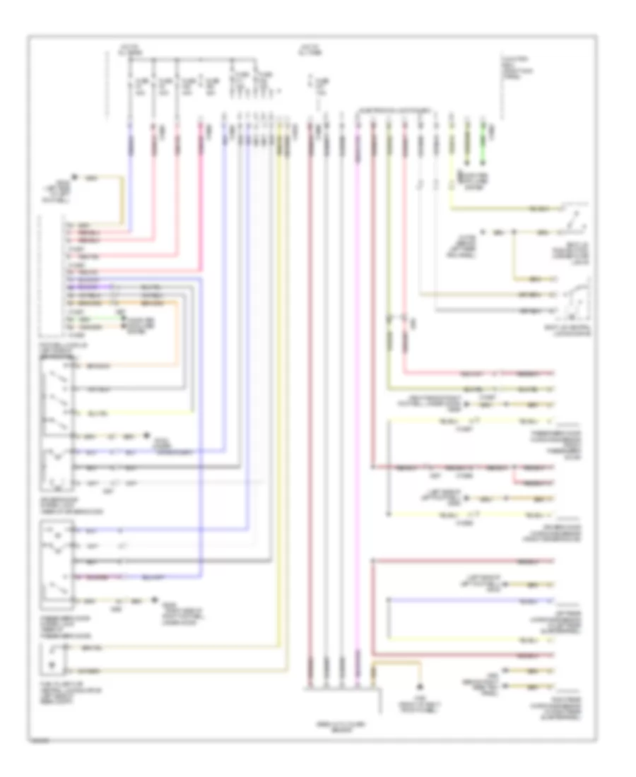 Power Door Locks Wiring Diagram Convertible for MINI Cooper Clubman 2012