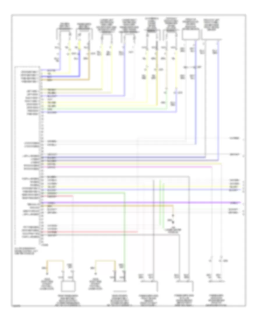 Supplemental Restraints Wiring Diagram 1 of 2 for MINI Cooper Clubman 2012