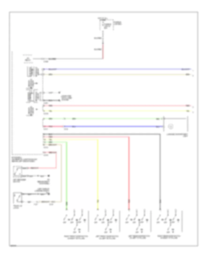 Электросхема подсветки, эволюция (1 из 2) для Mitsubishi Lancer Evolution GSR 2012