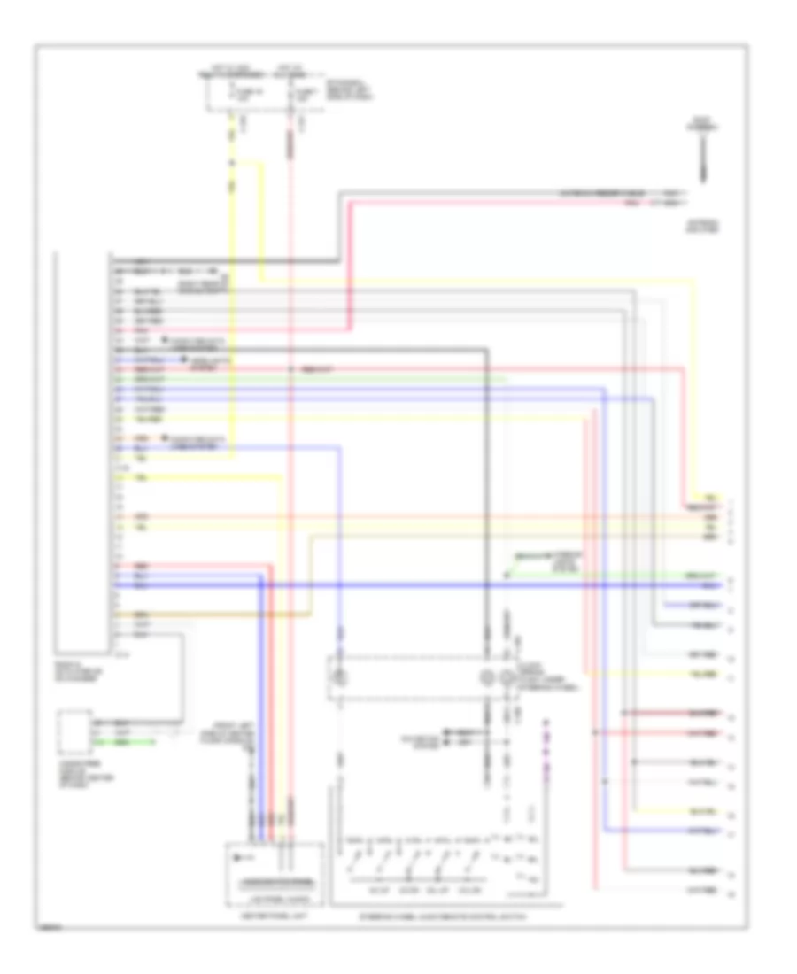 Электросхема магнитолы, без Мультисистема связи без Усилитель (1 из 2) для Mitsubishi Outlander XLS 2008