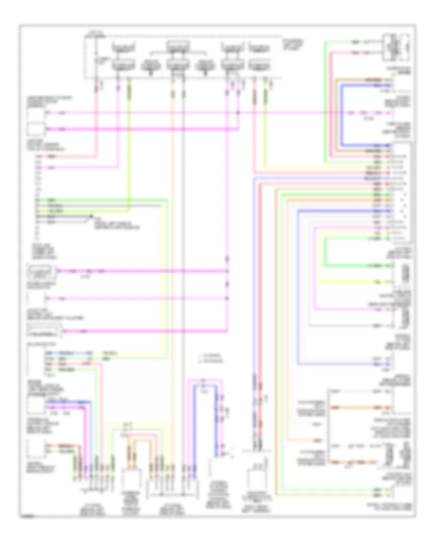 Электросхема линии передачи данных CAN для Mitsubishi Outlander GT 2013