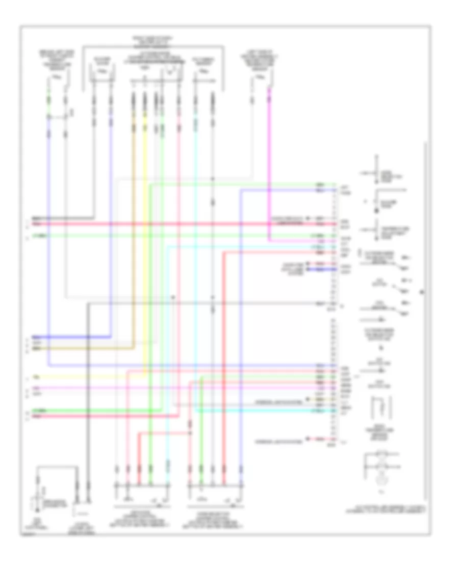 Электросхема кондиционера с ручный управлением (3 из 3) для Mitsubishi i-MiEV SE 2014
