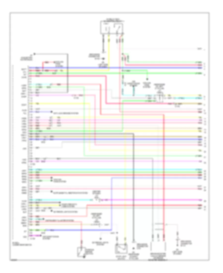 Электросхема системы управления двигателем (1 из 8) для Mitsubishi i-MiEV SE 2014