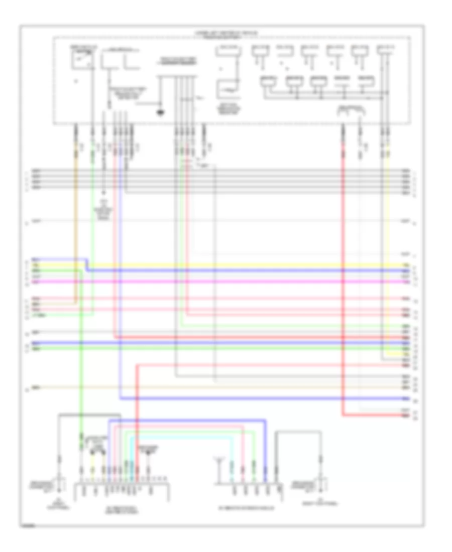 Электросхема системы управления двигателем (6 из 8) для Mitsubishi i-MiEV SE 2014