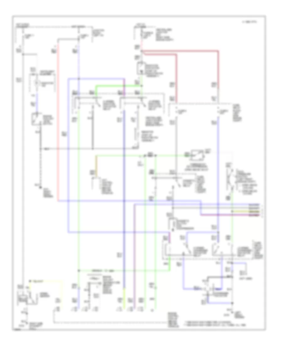 Электросхема кондиционера A/C, Авто A/C (1 из 2) для Mitsubishi 3000GT VR-4 1996 3000