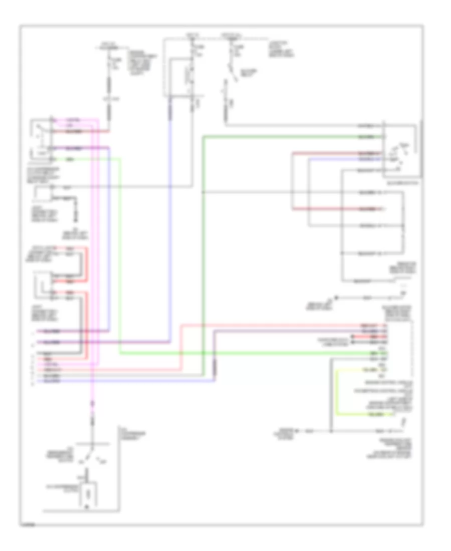 Электросхема кондиционера с ручный управлением (2 из 2) для Mitsubishi Eclipse GS 2011