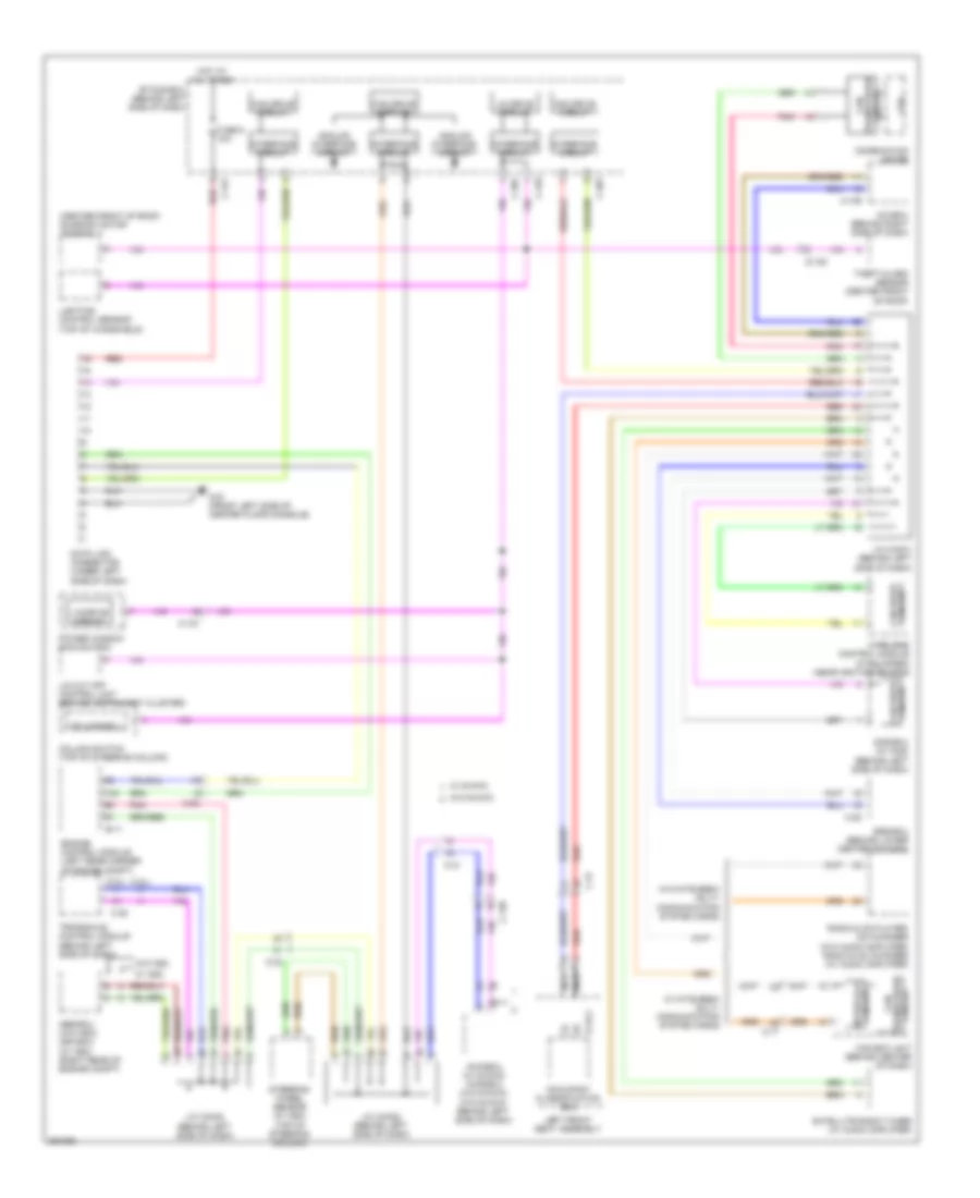 Электросхема линии передачи данных CAN для Mitsubishi Outlander GT 2011