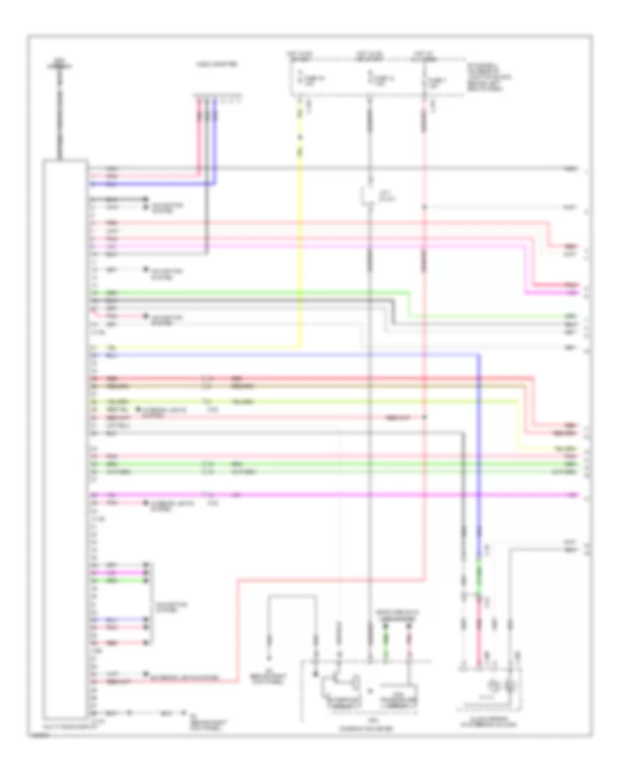 Электросхема навигации GPS, эволюция (1 из 3) для Mitsubishi Lancer Evolution GSR 2014