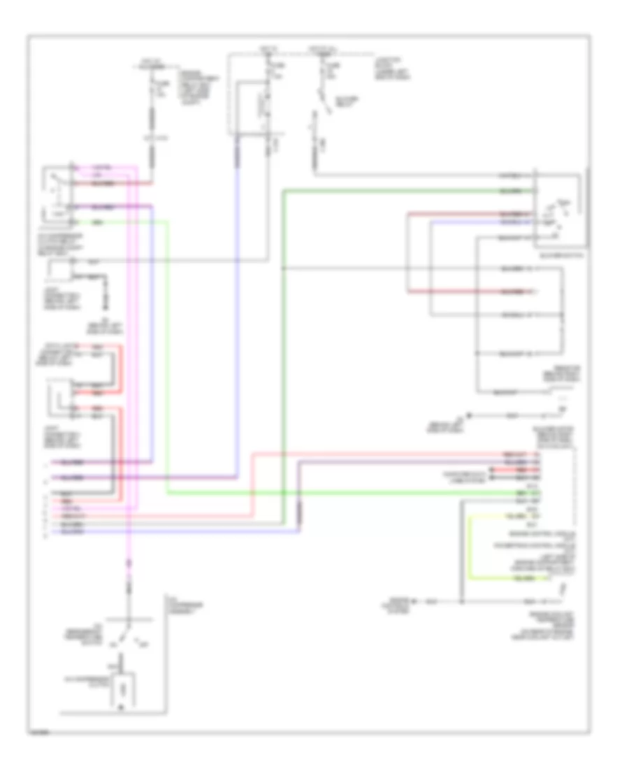 Электросхема кондиционера с ручный управлением (2 из 2) для Mitsubishi Eclipse GS 2012