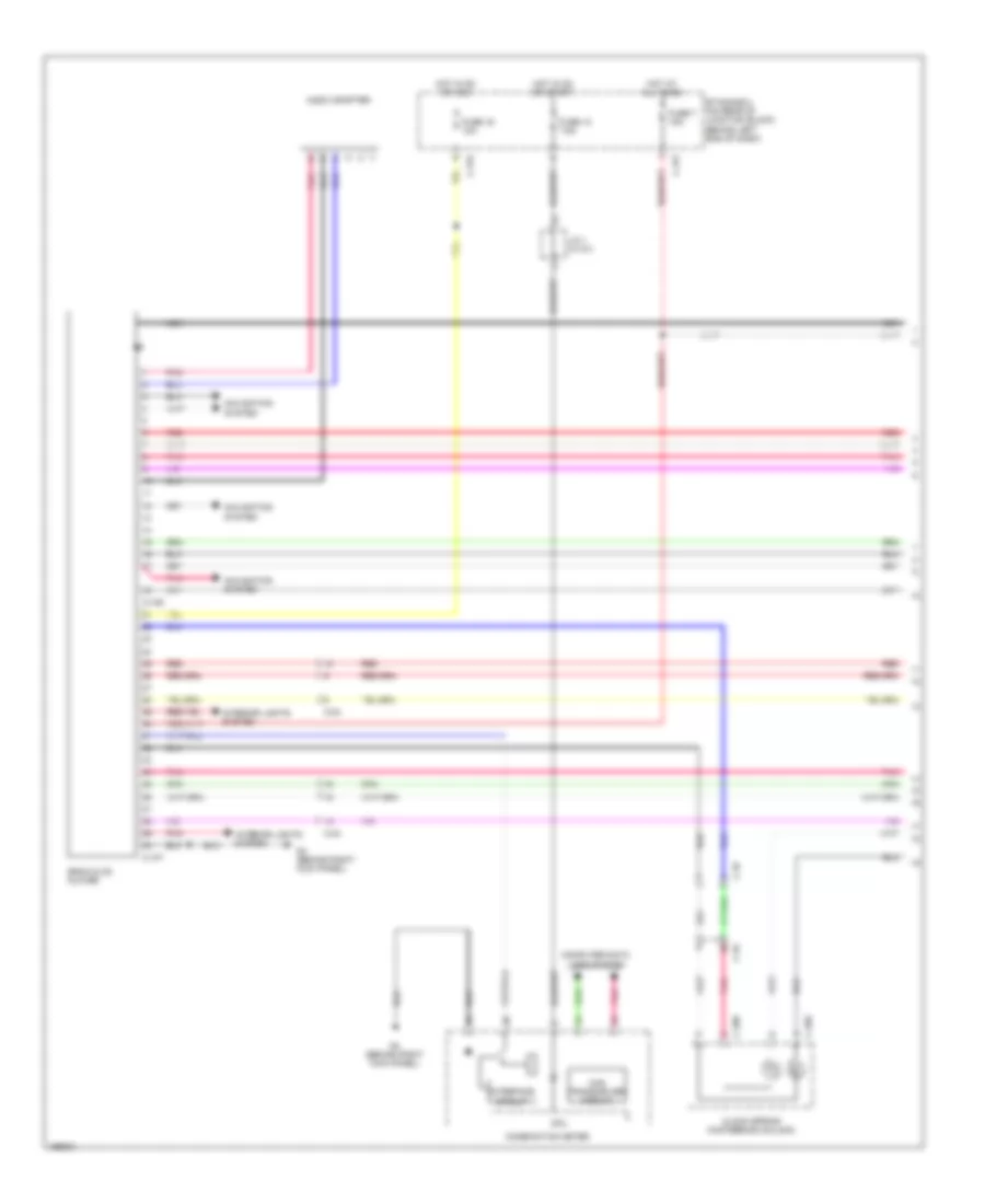 Электросхема магнитолы, Эволюция без Мультисистема связи С Усилитель (1 из 3) для Mitsubishi Lancer GT 2014