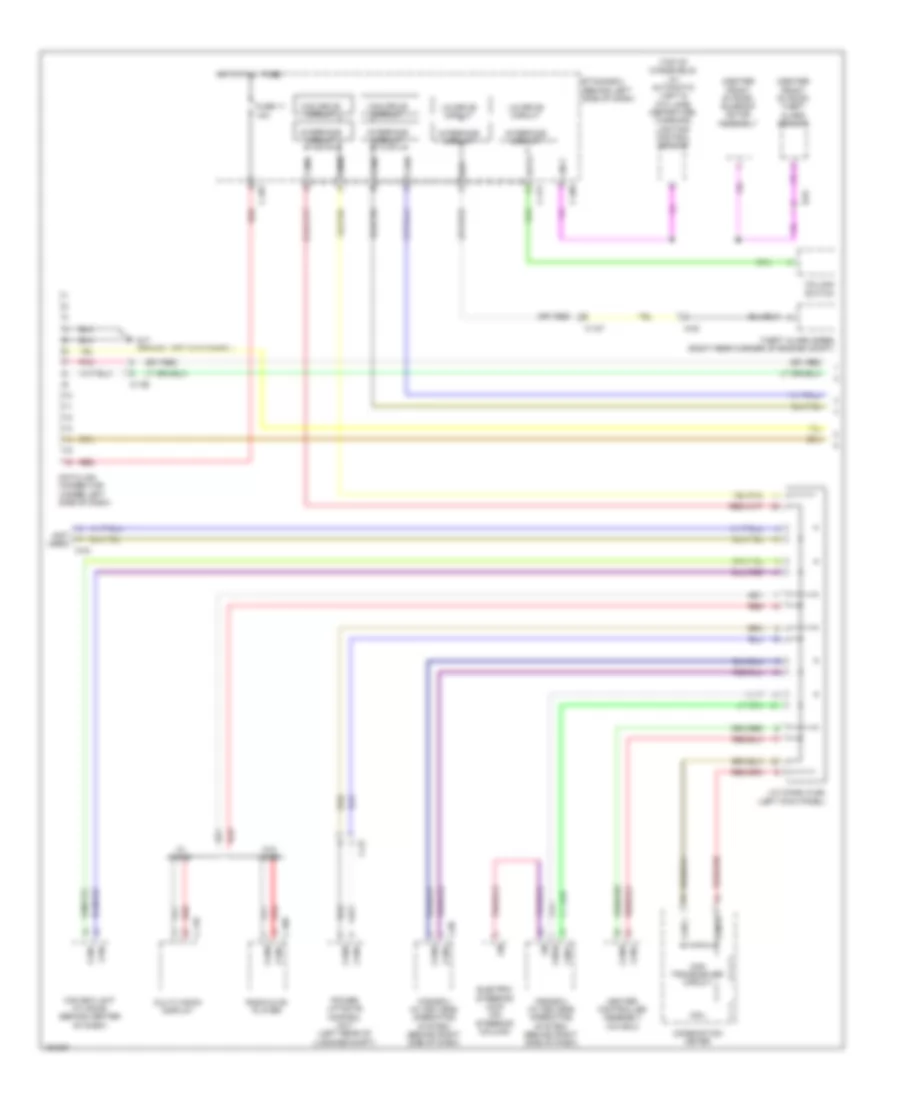Электросхема линии передачи данных CAN (1 из 2) для Mitsubishi Outlander ES 2014