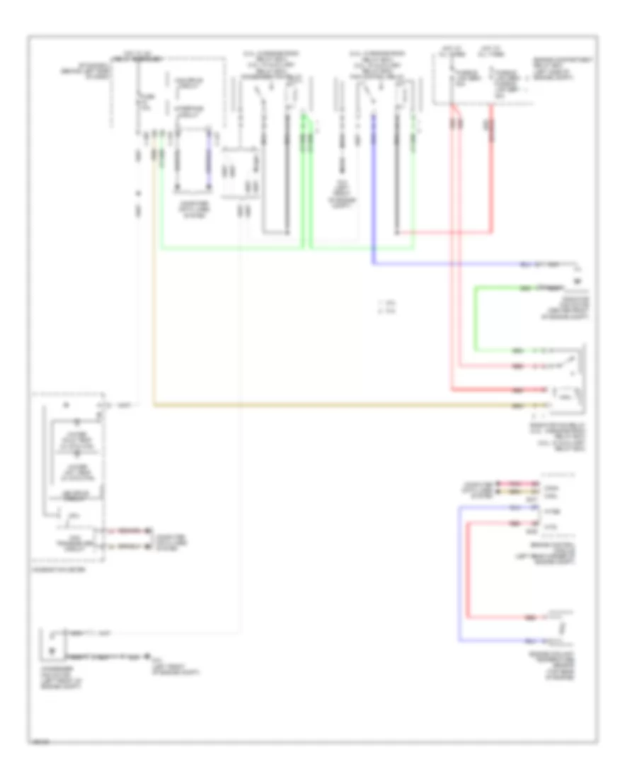 Электросхема системы охлаждения для Mitsubishi Outlander ES 2014