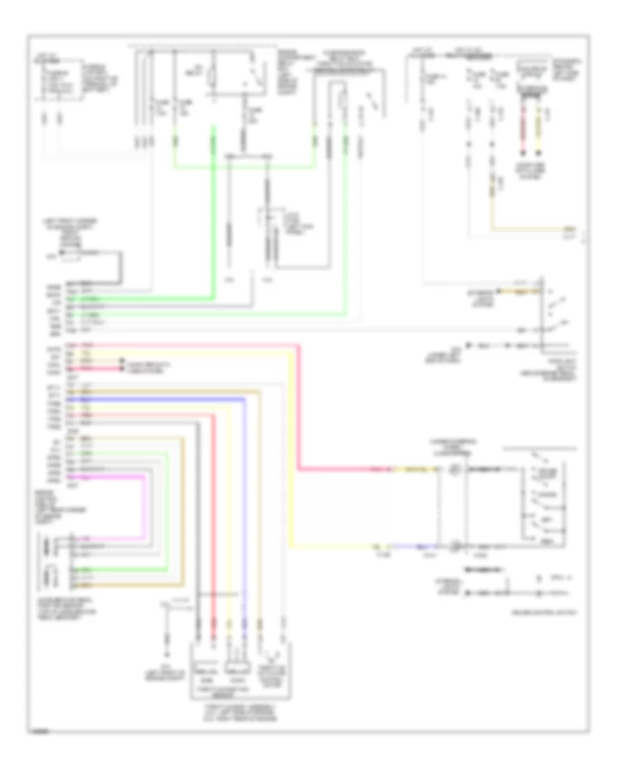 Электросхема системы круизконтроля, без Адаптивный Круиз-контроль (1 из 2) для Mitsubishi Outlander ES 2014