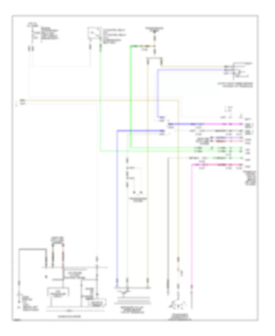 Электросхема системы круизконтроля, без Адаптивный Круиз-контроль (2 из 2) для Mitsubishi Outlander ES 2014