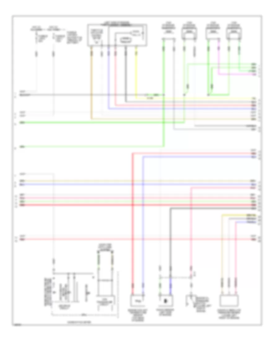 2.4L, Электросхема системы управления двигателем (4 из 5) для Mitsubishi Outlander ES 2014