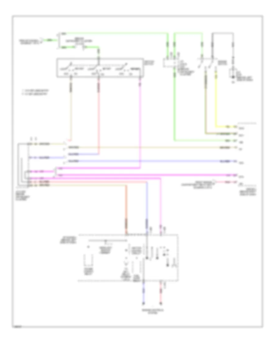 Электросхема блока предохранителей и реле (3 из 3) для Mitsubishi Outlander ES 2014