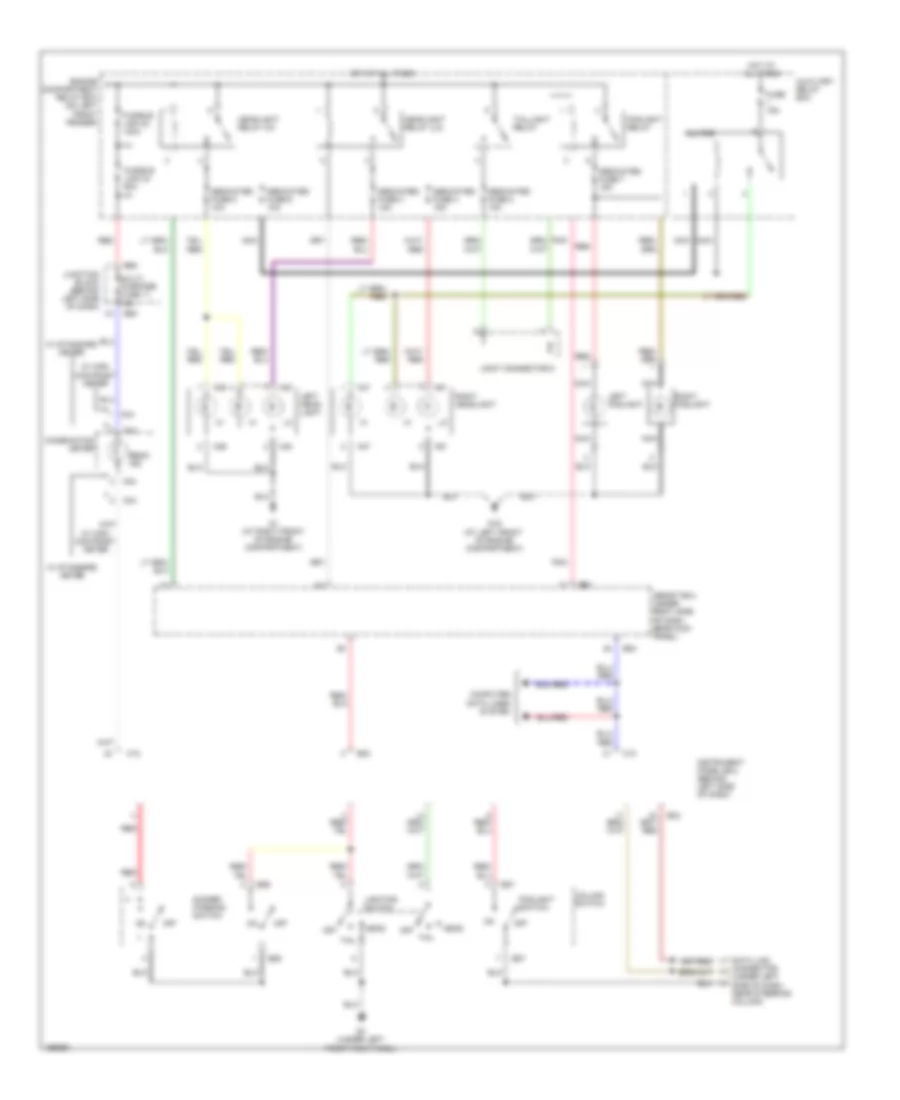 Электросхема фар, без DRL для Mitsubishi Diamante LS 2004