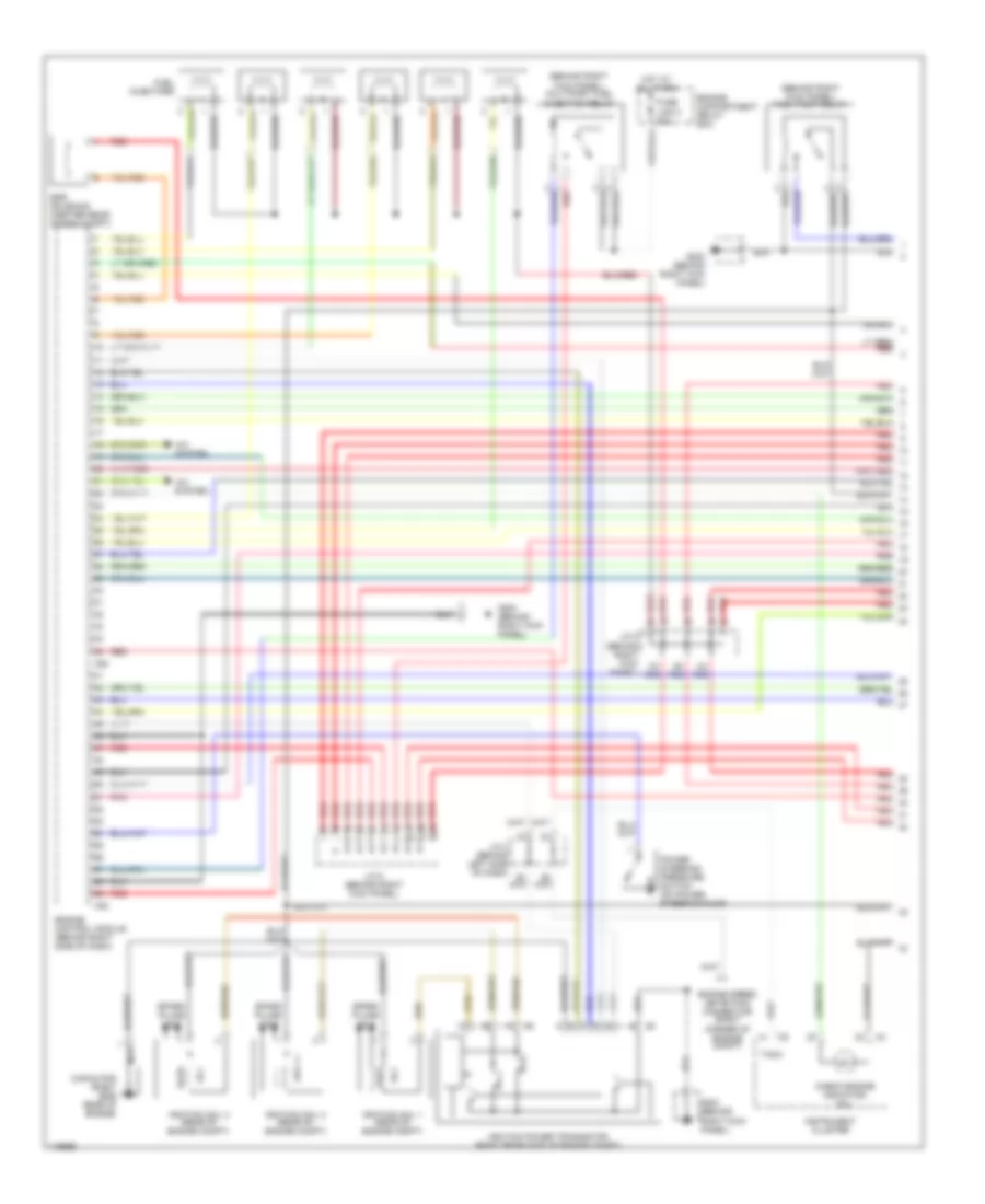 3.0L, Engine Performance Wiring Diagrams, MT California (1 of 3) for Mitsubishi Montero Sport Limited 1999
