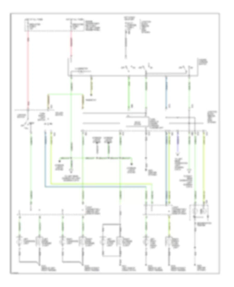 Exterior Lamps Wiring Diagram (1 of 2) for Mitsubishi Montero Sport Limited 1999