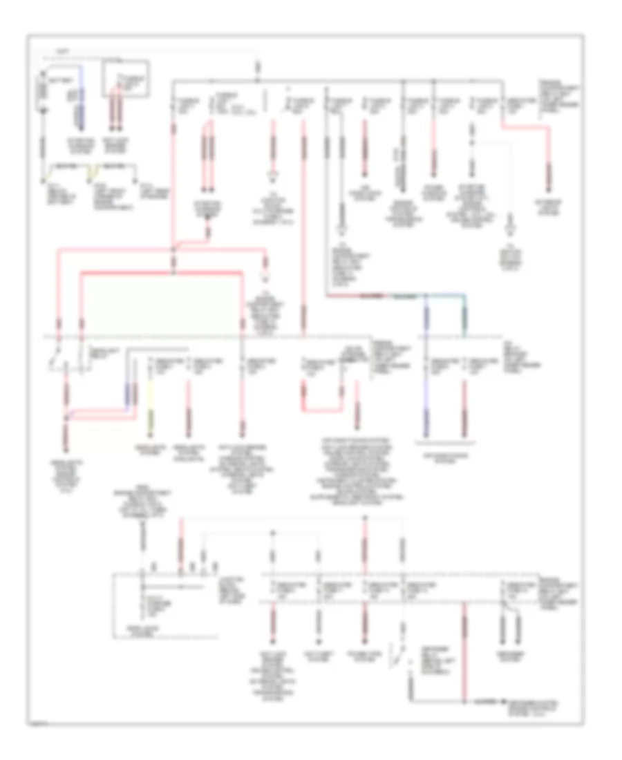 Power Distribution Wiring Diagram 1 of 2 for Mitsubishi Montero Sport Limited 1999