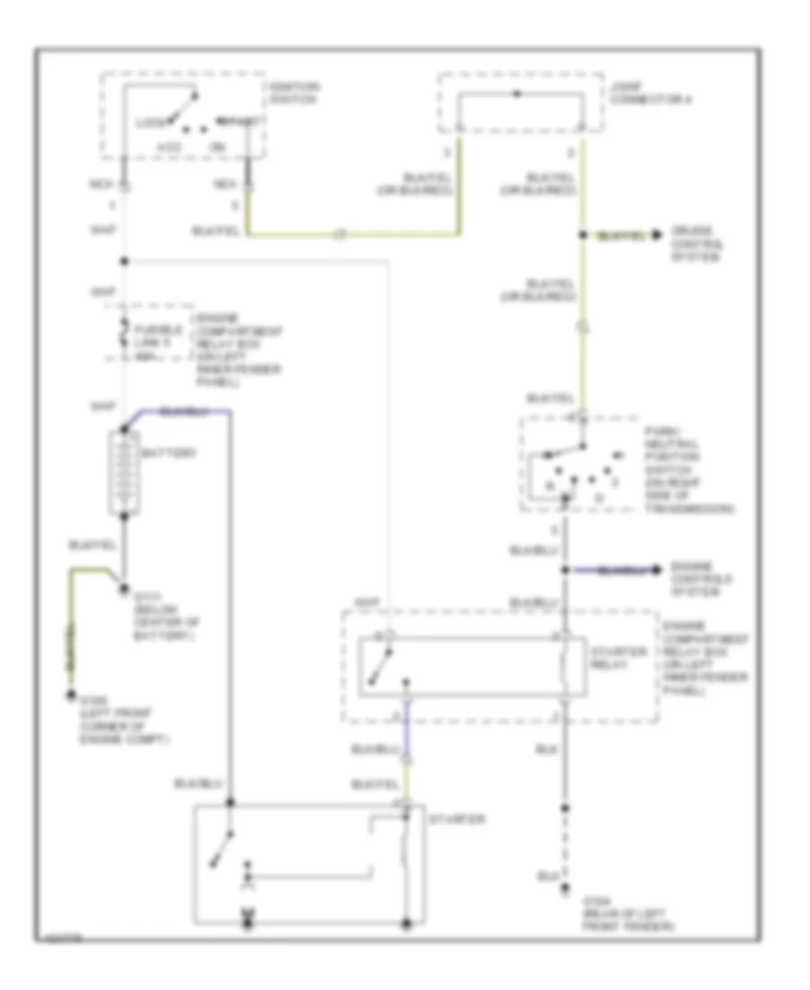 Starting Wiring Diagram A T for Mitsubishi Montero Sport Limited 1999