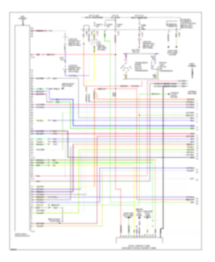 Navigation Wiring Diagram, Except Evolution with Multi-Communication System without Amplifier (1 of 3) for Mitsubishi Lancer DE 2008