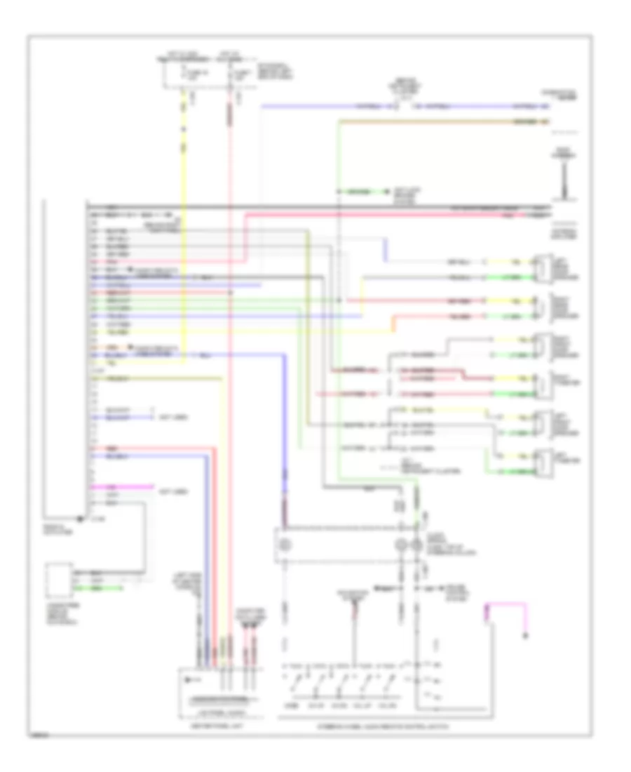 Radio Wiring Diagram, Evolution without Multi-Communication System without Amplifier for Mitsubishi Lancer DE 2008