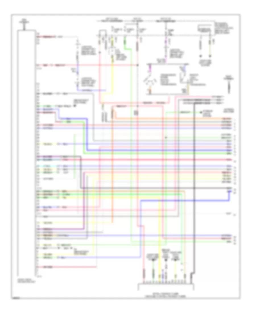 Radio Wiring Diagram, Except Evolution with Multi-Communication System with Amplifier (1 of 3) for Mitsubishi Lancer DE 2008