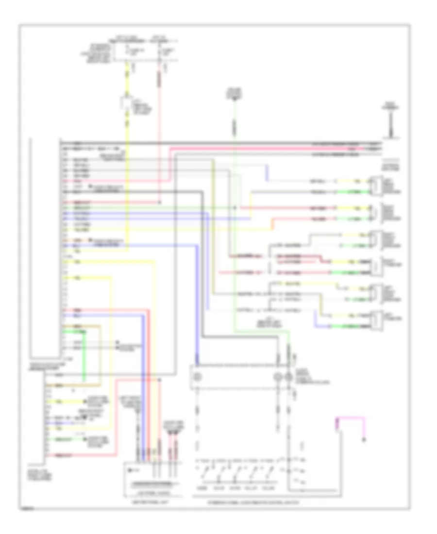 Radio Wiring Diagram Except Evolution without Multi Communication System without Amplifier for Mitsubishi Lancer DE 2008