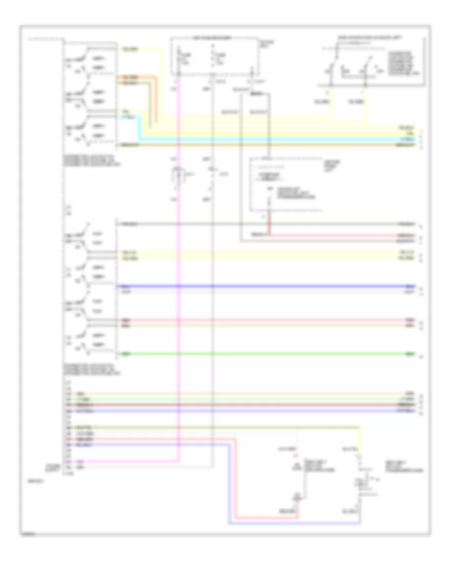 Supplemental Restraints Wiring Diagram Evolution 1 of 4 for Mitsubishi Lancer DE 2008