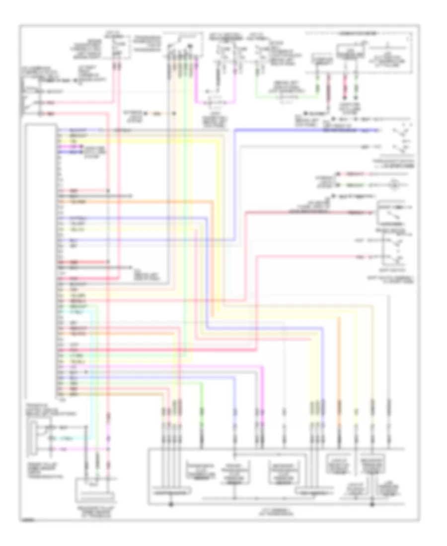 Transmission Wiring Diagram, Except Evolution for Mitsubishi Lancer DE 2008