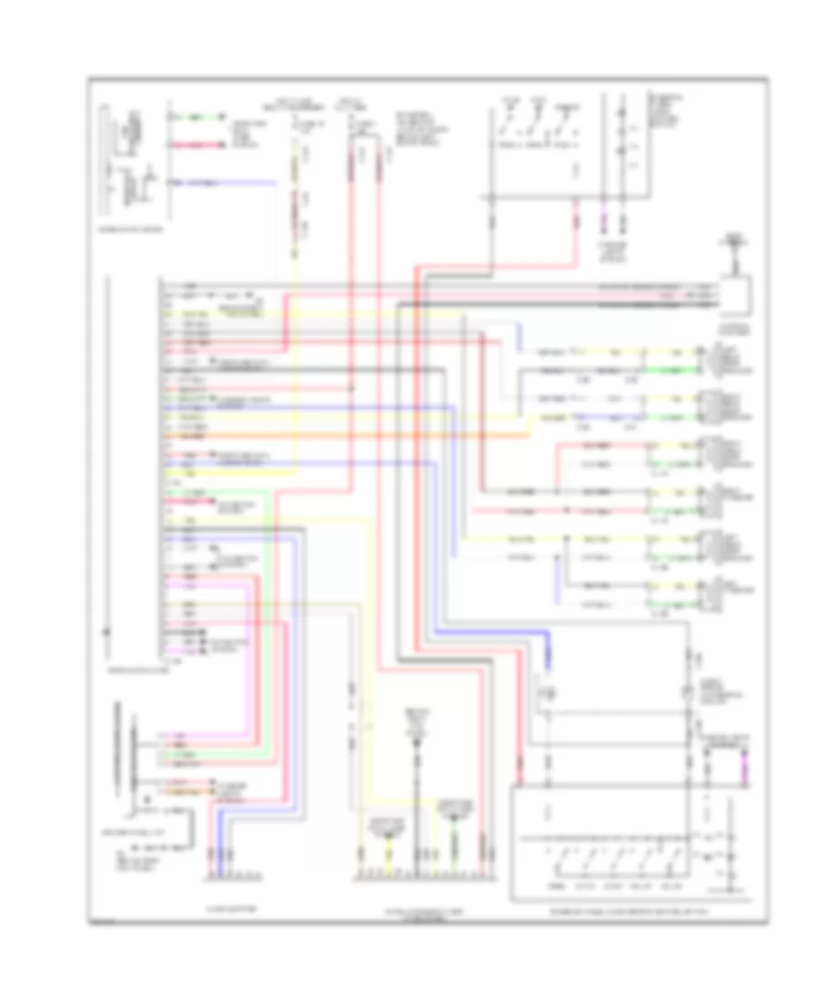 Radio Wiring Diagram, Except Evolution without Multi-Communication System without Amplifier for Mitsubishi Lancer Evolution GSR 2012