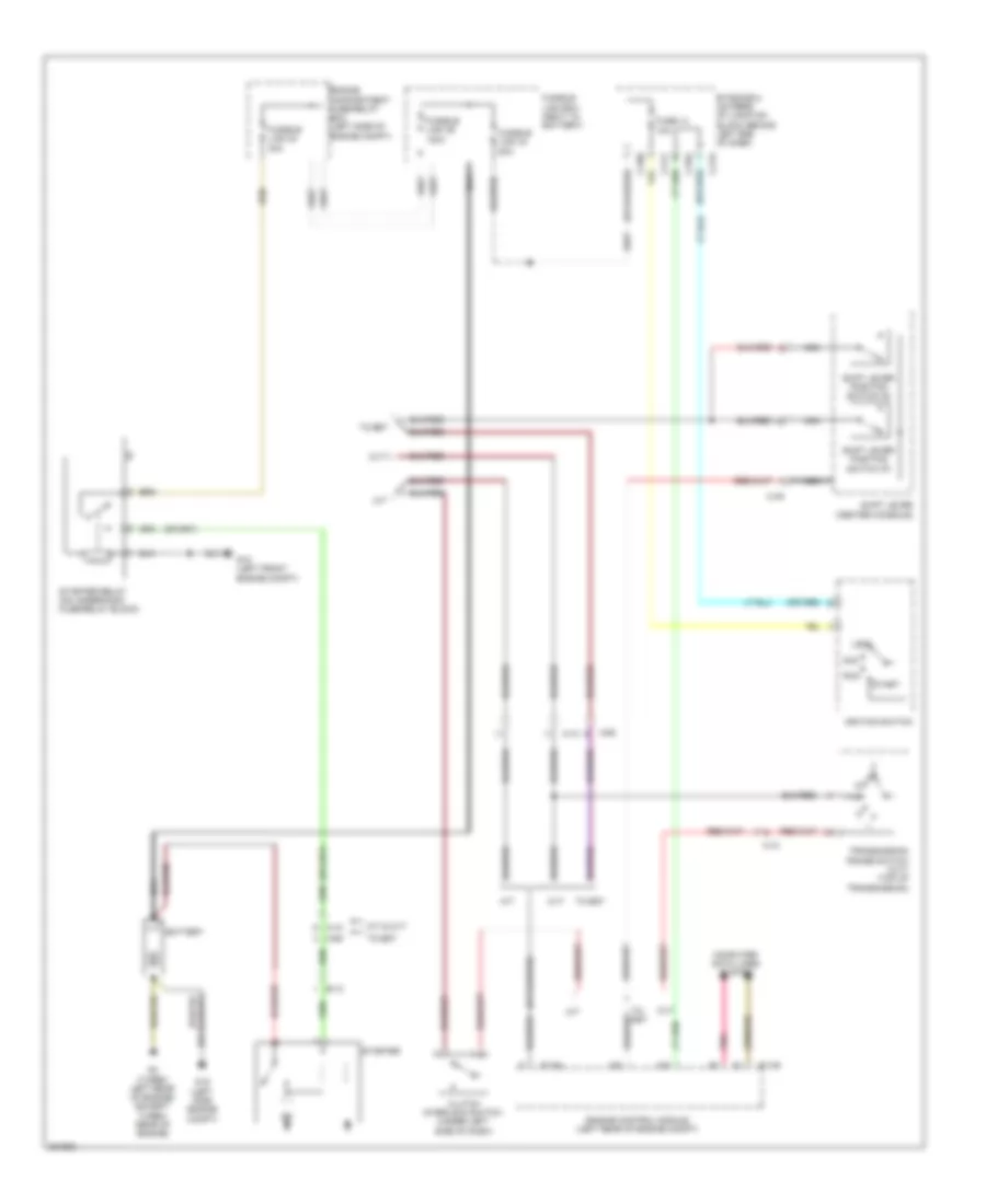 Starting Wiring Diagram, Except Evolution for Mitsubishi Lancer Evolution GSR 2012