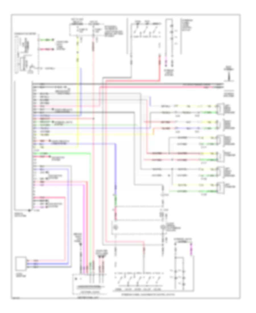 Radio Wiring Diagram, Evolution without Multi-Communication System without Amplifier for Mitsubishi Lancer Evolution GSR 2012