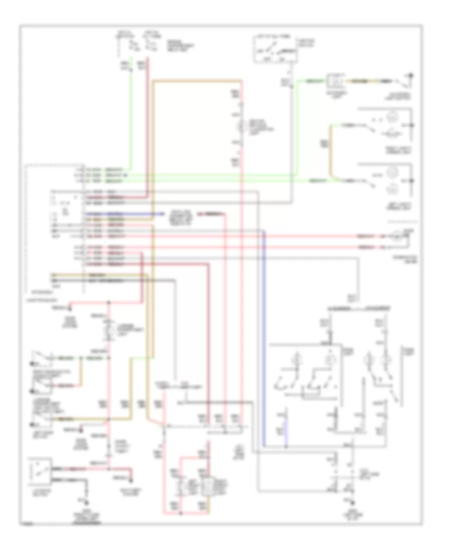 Courtesy Lamps Wiring Diagram for Mitsubishi Eclipse GS T 1995