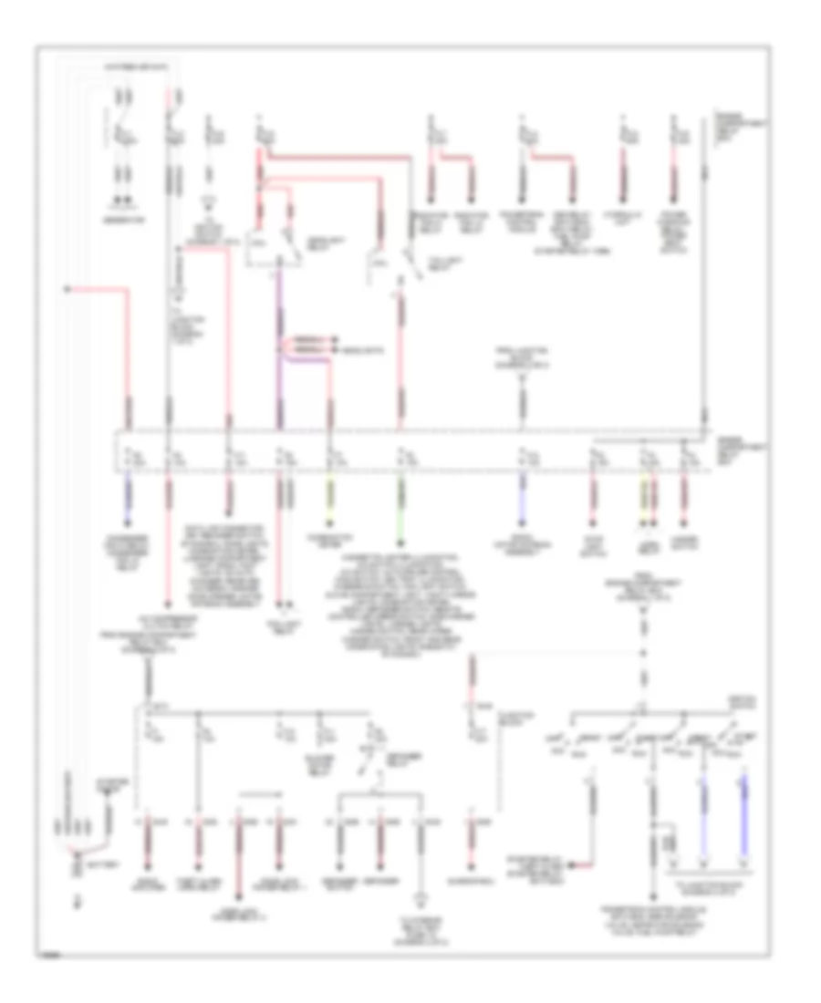 2.0L, Power Distribution Wiring Diagram (1 of 2) for Mitsubishi Eclipse GS-T 1995