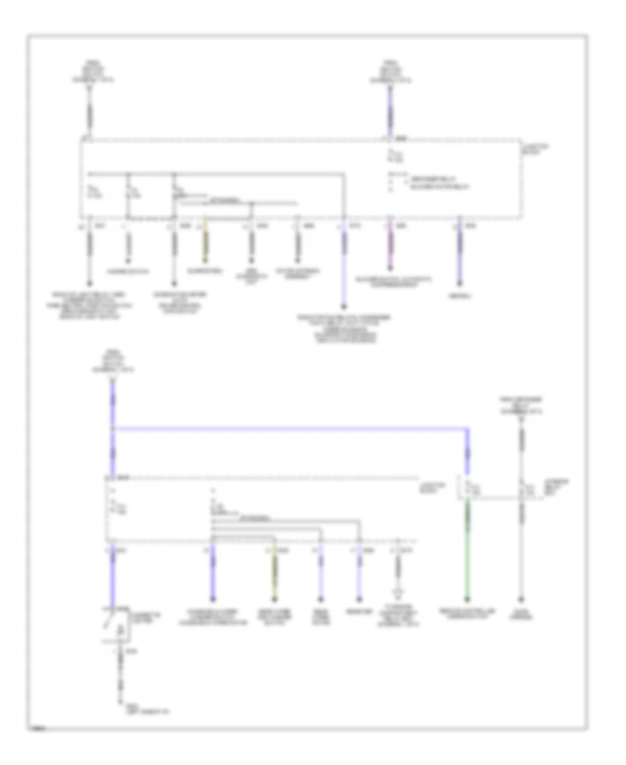 2.0L, Power Distribution Wiring Diagram (2 of 2) for Mitsubishi Eclipse GS-T 1995