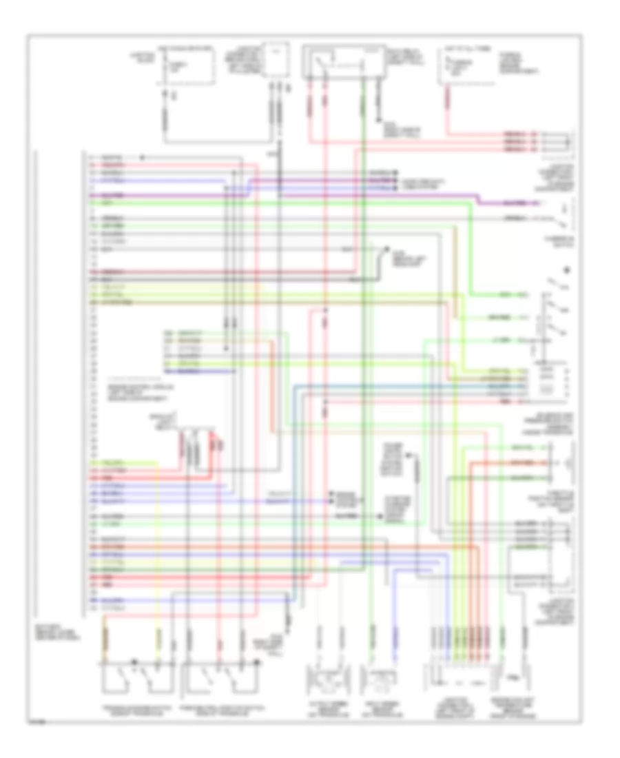 2.0L, Transmission Wiring Diagram for Mitsubishi Eclipse GS-T 1995