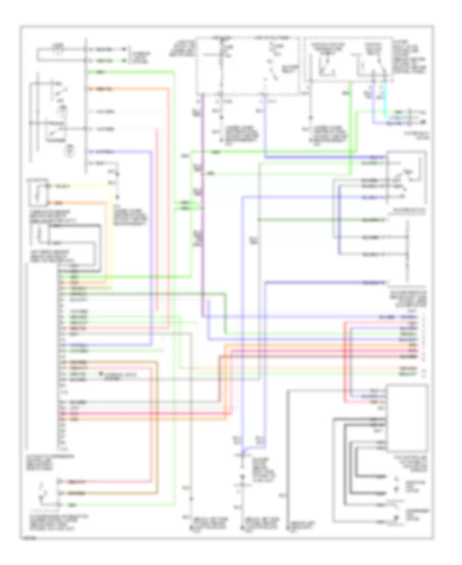 3.0L, Manual AC Wiring Diagram (1 of 2) for Mitsubishi Eclipse GS 2004
