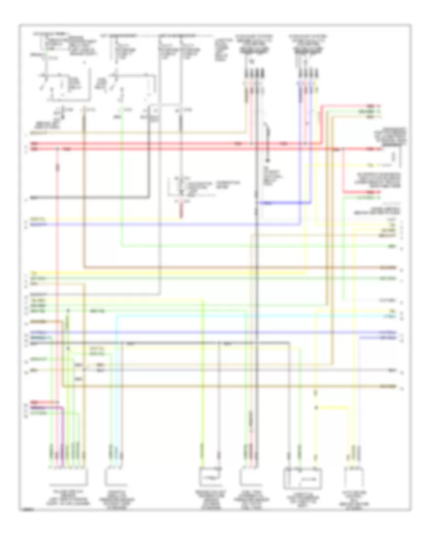 2.4L, Engine Performance Wiring Diagram, with Sportronic (2 of 4) for Mitsubishi Eclipse GS 2004