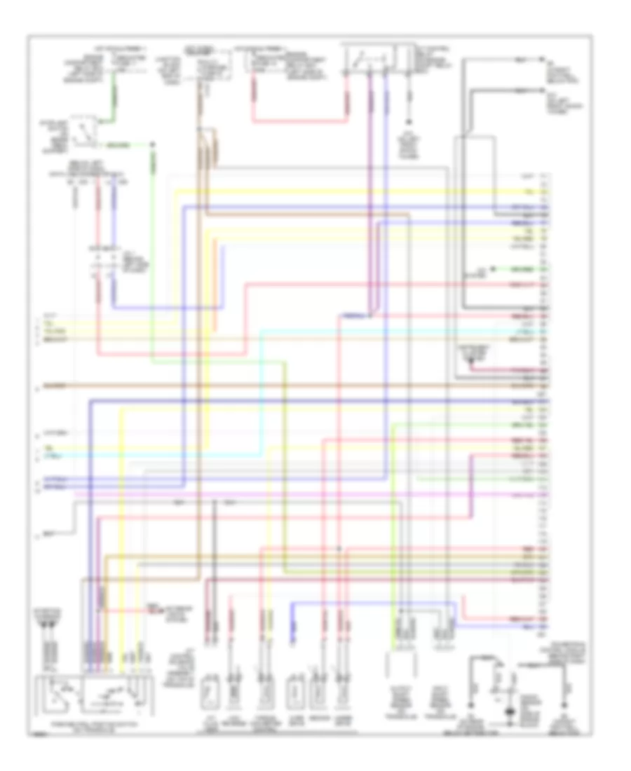 2.4L, Engine Performance Wiring Diagram, without Sportronic (3 of 3) for Mitsubishi Eclipse GS 2004