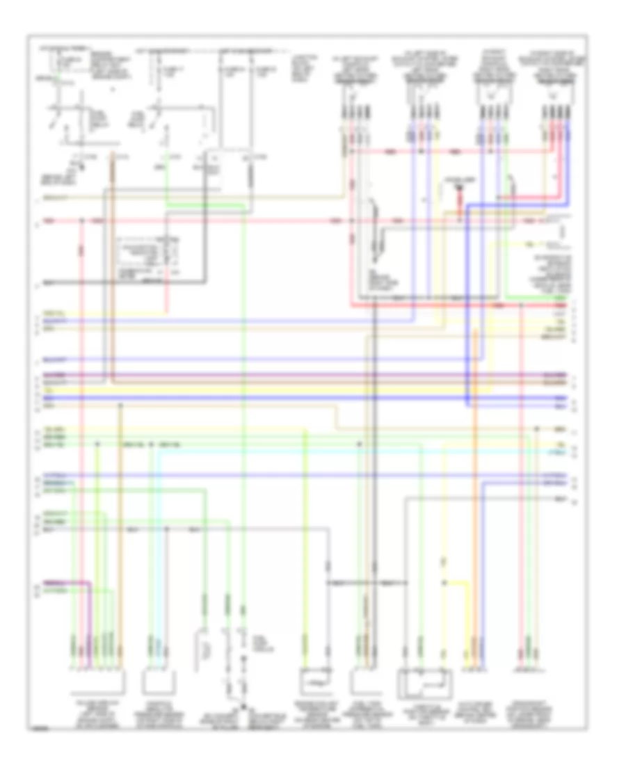 3.0L, Engine Performance Wiring Diagram, with AT (2 of 4) for Mitsubishi Eclipse GS 2004