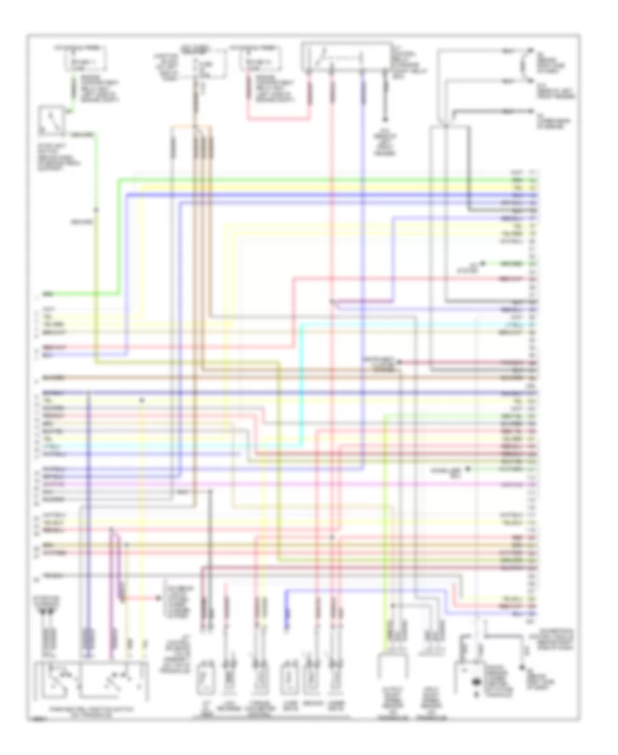 3.0L, Engine Performance Wiring Diagram, with AT (4 of 4) for Mitsubishi Eclipse GS 2004