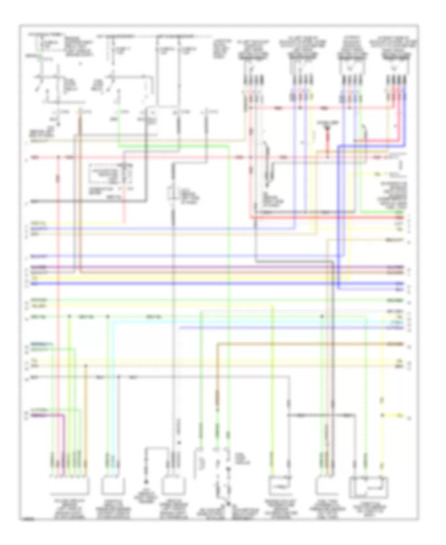3.0L, Engine Performance Wiring Diagram, with MT (2 of 3) for Mitsubishi Eclipse GS 2004