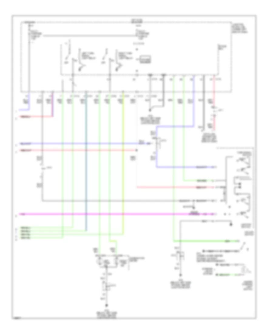 Exterior Lamps Wiring Diagram 2 of 2 for Mitsubishi Eclipse GS 2004